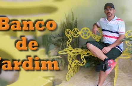 Banco de Jardim- Reciclagem de peças de moto