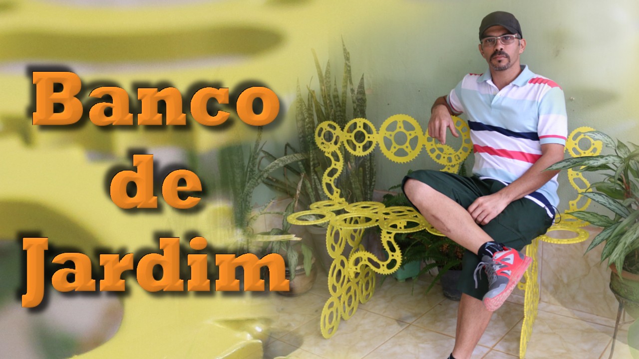 Banco de Jardim- Reciclagem de peças de moto