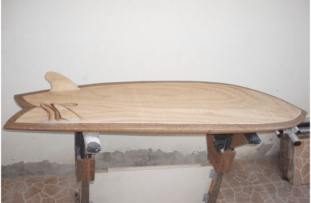 Prancha de surf de Madeira