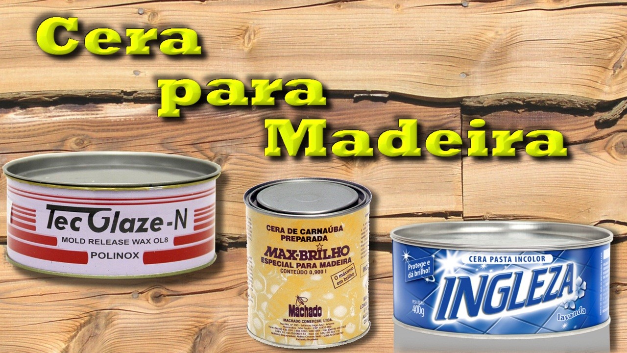 Cera industrializada para madeira