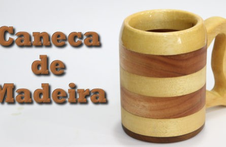 Caneca de Madeira  usando serra tico-tico e furadeira